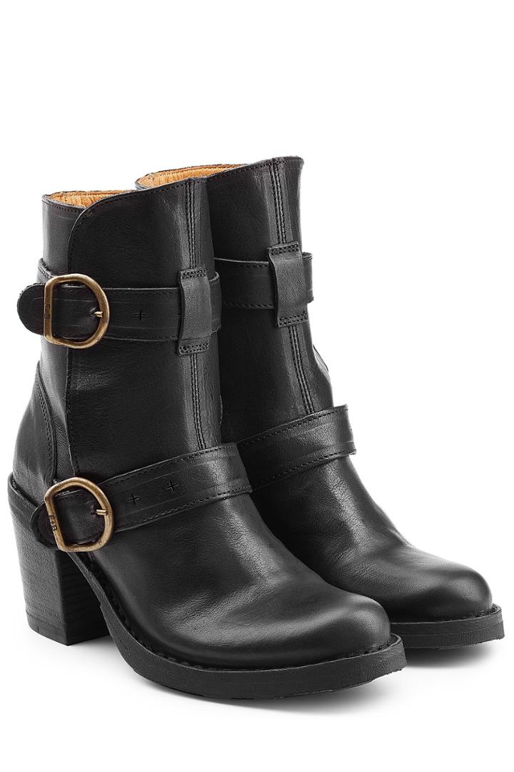 Fiorentini & Baker Fiorentini & Baker Leather Ankle Boots With Buckled Straps - Black