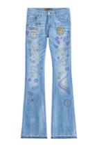 Seafarer Seafarer Graffiti Print Flared Jeans - None