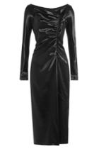 Marc Jacobs Marc Jacobs Satin Dress With Gathered Detail - Black