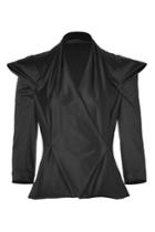 Donna Karan New York Donna Karan New York Black Satin Draped Jacket - Black