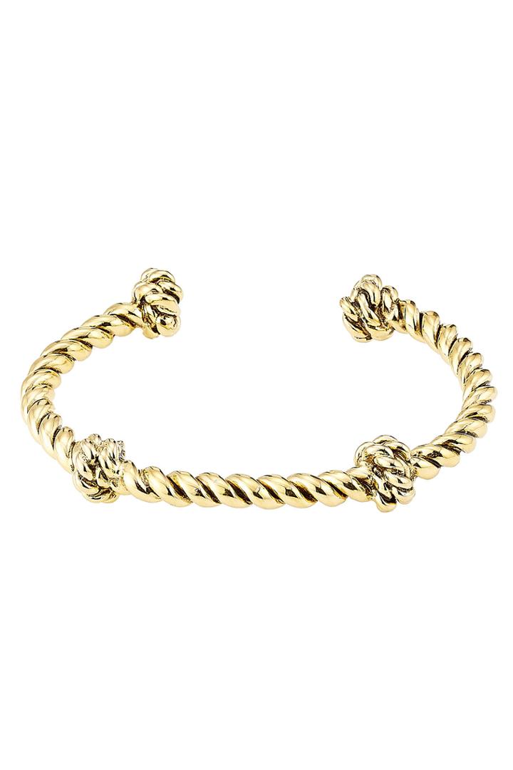 Aurélie Bidermann Aurélie Bidermann Gold-plated Twisted Knot Cuff - Gold