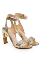 Nicholas Kirkwood Nicholas Kirkwood Lola Metallic Leather Pearl Sandals