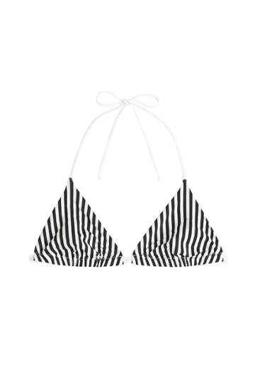 La Perla La Perla Striped Triangle Bikini Top - Multicolored