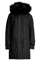 Mr & Mrs Italy Mr & Mrs Italy Cotton Parka With Fur-trimmed Hood