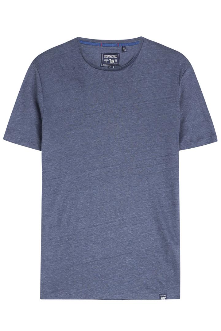 Woolrich Woolrich Solid Linen T-shirt - Blue