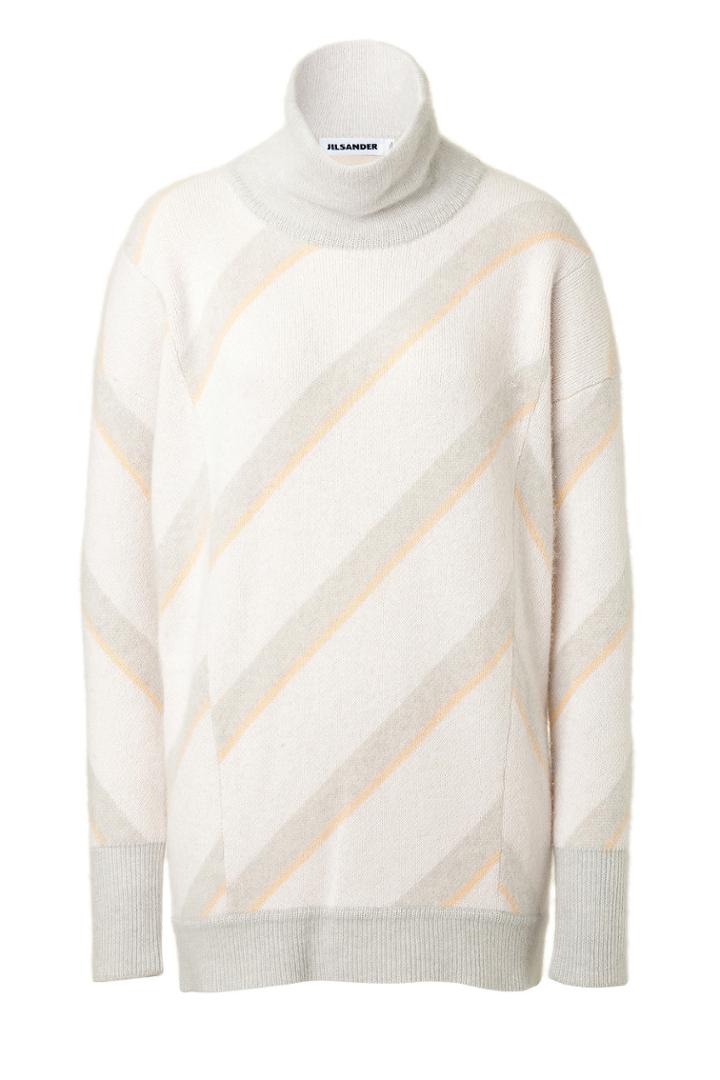 Jil Sander Jil Sander Cashmere Striped Turtleneck Pullover - None