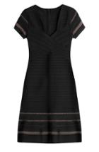 Herv L Ger Viviana Peplum Bandage Dress
