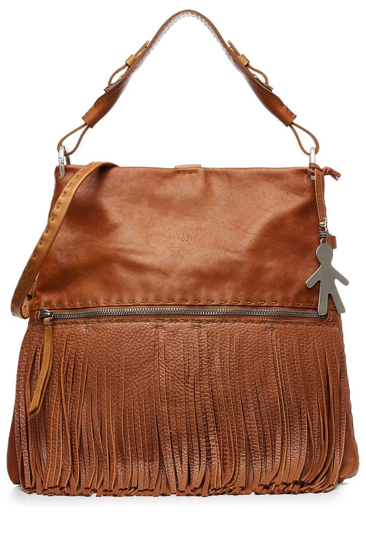 Henry Beguelin Henry Beguelin Leather Tote With Fringe - Brown