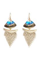Alexis Bittar Alexis Bittar Metal And Glass Chain Drop Earrings - Gold