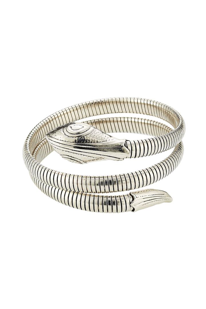Gas Bijoux Gas Bijoux Serpent Silver Plated Bracelet