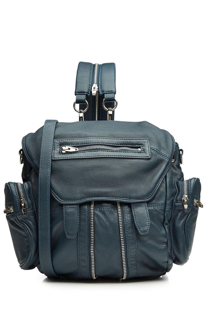 Alexander Wang Alexander Wang Leather Mini Marti Backpack - Blue
