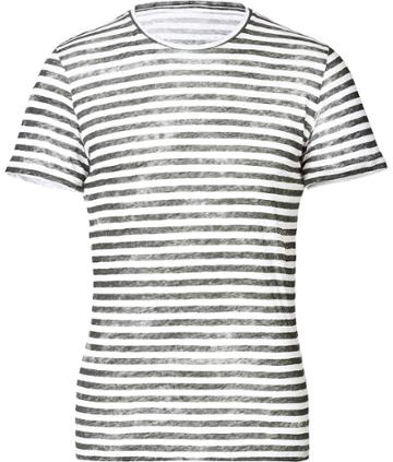 Majestic Linen Striped Tee