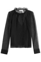 See By Chloé See By Chloé Embroidered Blouse With Cotton - Black