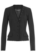 Dolce & Gabbana Dolce & Gabbana Wool Jacket With Fringed Trim
