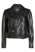 Boutique Moschino Boutique Moschino Leather Biker Jacket