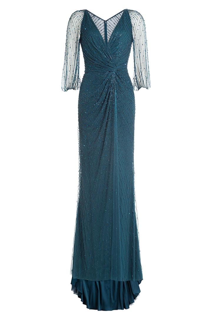 Jenny Packham Jenny Packham Beaded Evening Gown