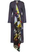 Vetements Vetements Polka Dot Midi Dress In Silk