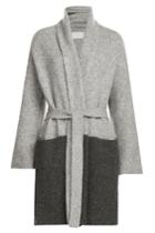 Zadig & Voltaire Zadig & Voltaire Two-tone Cardigan With Baby Alpaca And Wool - Grey