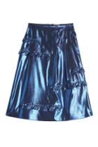 Burberry Burberry Silk Metallic Skirt