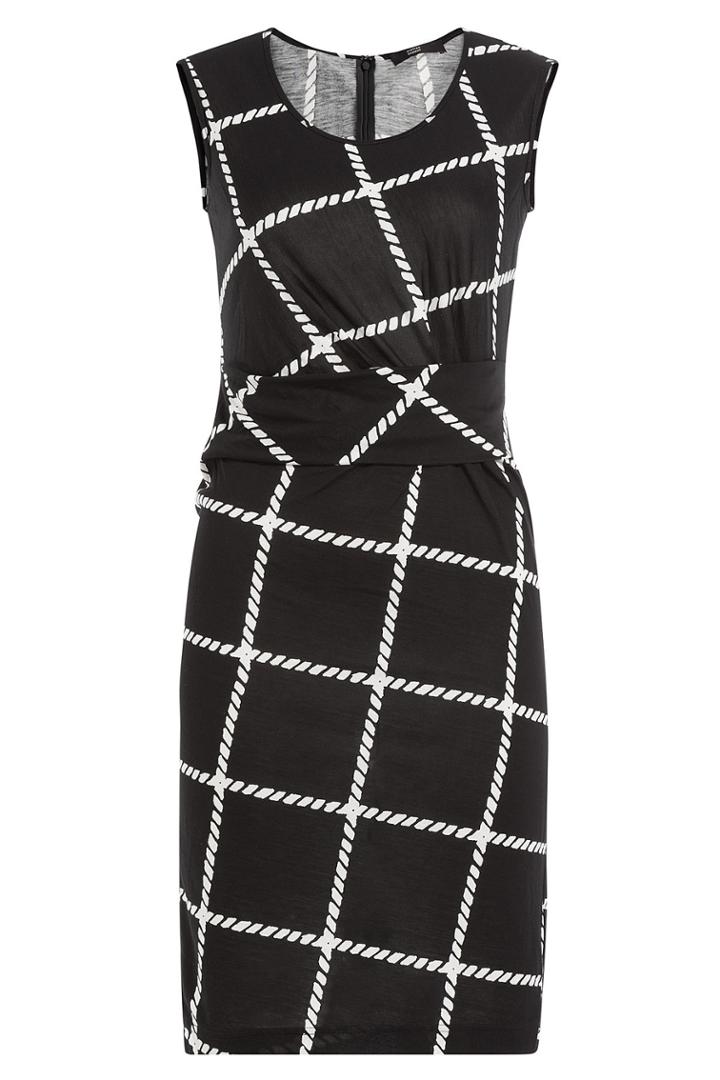 Steffen Schraut Steffen Schraut Printed Silk Dress - Black