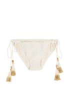 She Made Me She Made Me Crochet Cheeky Bikini Bottoms - Beige