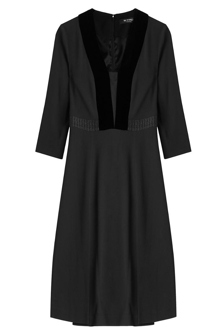 Etro Etro Dress With Silk - Black