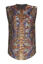 Balmain Balmain Sequin And Bead Embellished Sleeveless Top
