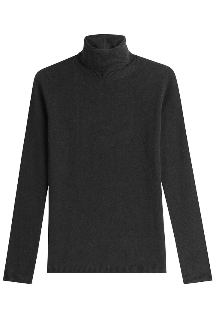 Max Mara Max Mara Virgin Wool Turtleneck Pullover With Cashmere - Black