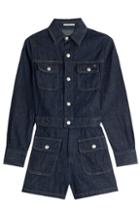 Alexa Chung For Ag Loretta Denim Playsuit