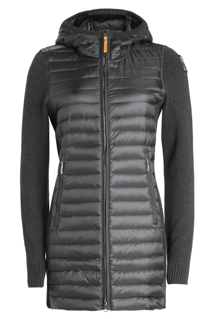 Parajumpers Parajumpers Quilted Down Coat With Knit Sleeves