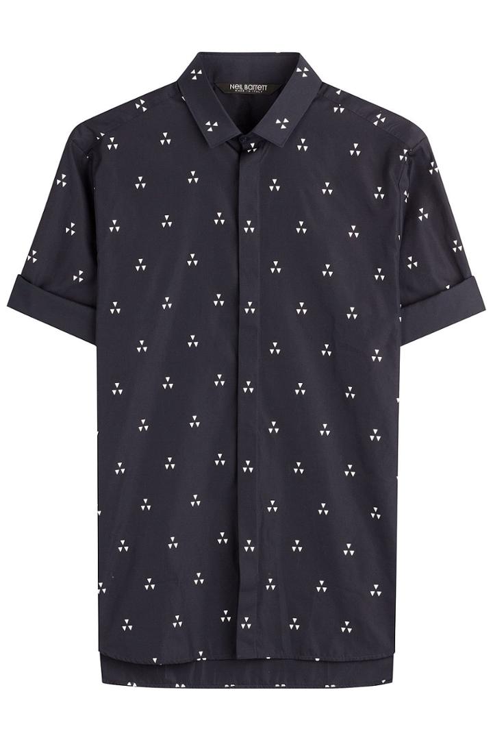Neil Barrett Neil Barrett Printed Cotton Shirt - Multicolored