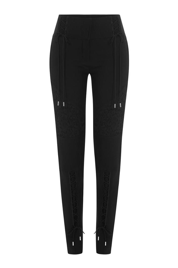 Roberto Cavalli Roberto Cavalli Tapered Pants With Lace