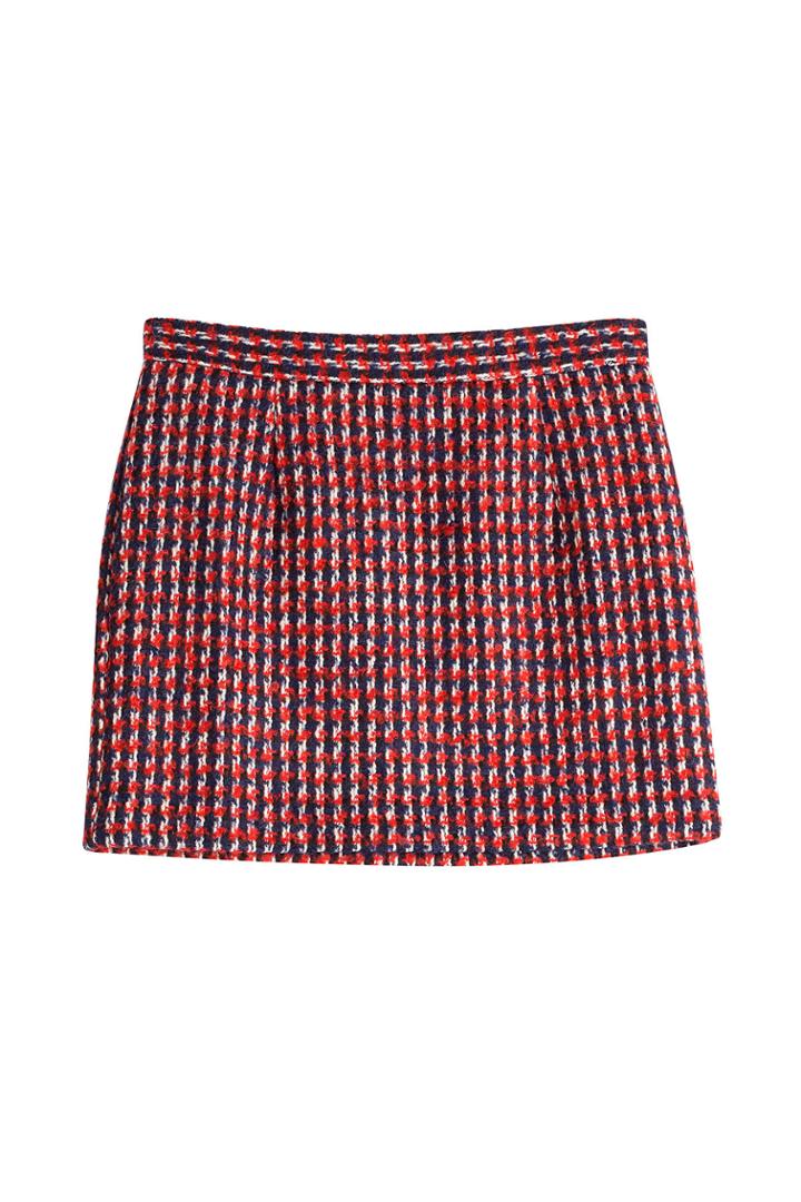 Paul & Joe Paul & Joe Wool Jacquard Mini Skirt - None