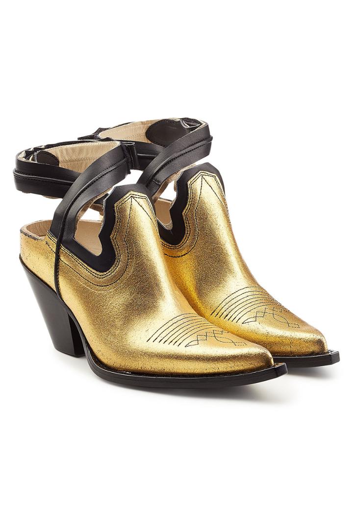 Maison Margiela Maison Margiela Show Ankle Metallic Leather Shoe Boots