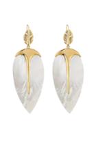 Aurélie Bidermann Aurélie Bidermann 18k Yellow Gold Plated Earrings With Mother Of Pearl