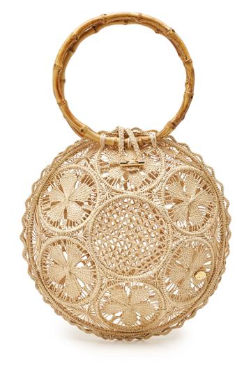 Soraya Hennessy Soraya Hennessy The Ana Handwoven Handbag With Bamboo