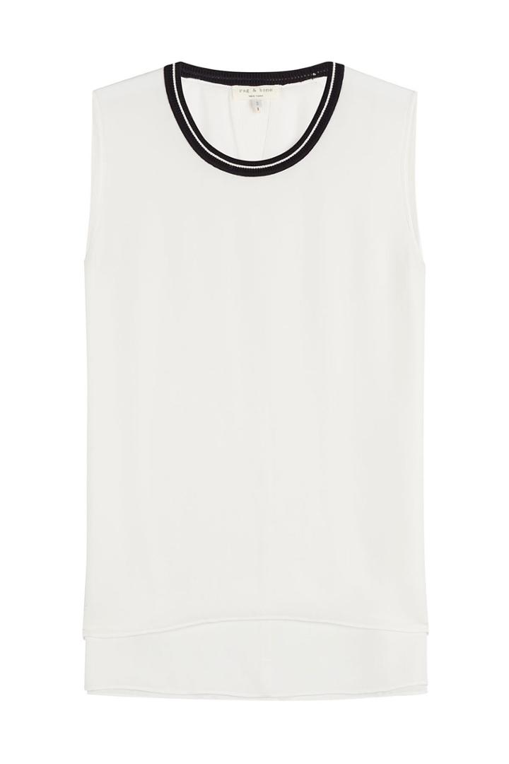 Rag & Bone Rag & Bone Silk Tank Top - White