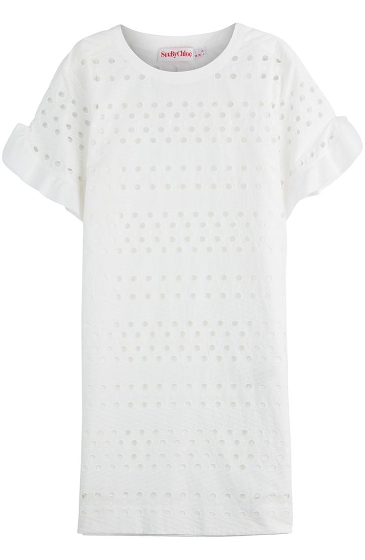 See By Chlo Cotton Dress With Cut-out Detail