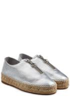 Alexander Wang Alexander Wang Metallic Leather Espadrilles