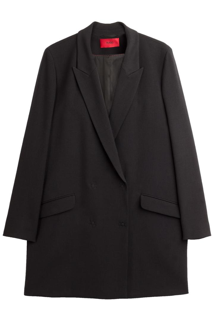 Hugo Hugo Textured Crepe Marga Coat