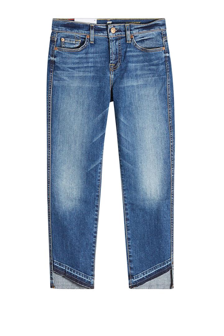 Seven For All Mankind Seven For All Mankind Roxanne Serratoga Bay Cropped Jeans