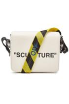 Off-white Off-white Canvas Flap Printed Shoulder Bag With Leather