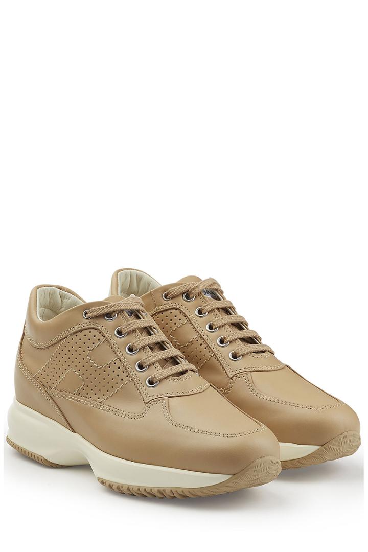 Hogan Hogan Leather Platform Sneakers - Beige