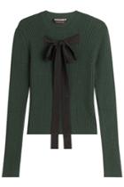 Rochas Rochas Wool Blend Pullover With Ribbon Front