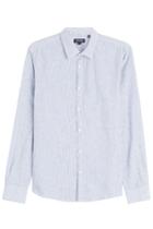 Woolrich Woolrich Cotton Shirt With Linen - Blue