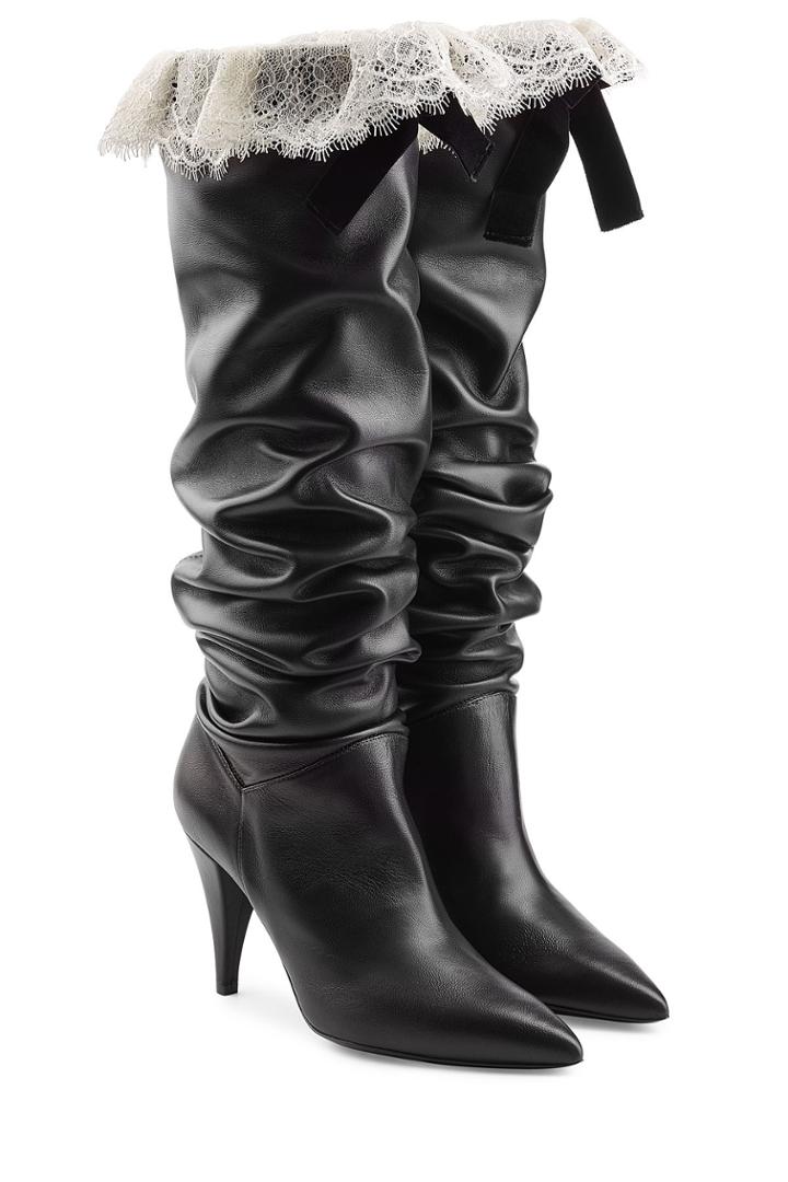 Philosophy Di Lorenzo Serafini Philosophy Di Lorenzo Serafini Leather Boots With Lace - Black