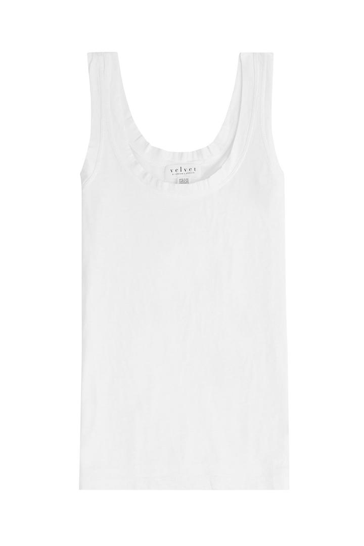 Velvet Velvet Cotton Tank - White