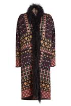 Etro Etro Printed Coat With Wool, Mohair, Alpaca And Cashmere