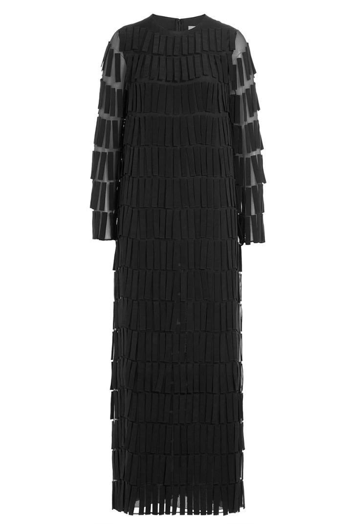 Valentino Valentino Floor Length Silk Gown - Black