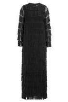 Valentino Valentino Floor Length Silk Gown - Black